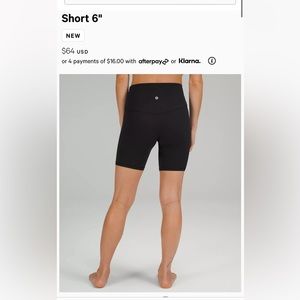 NWT lululemon align shorts size 8.